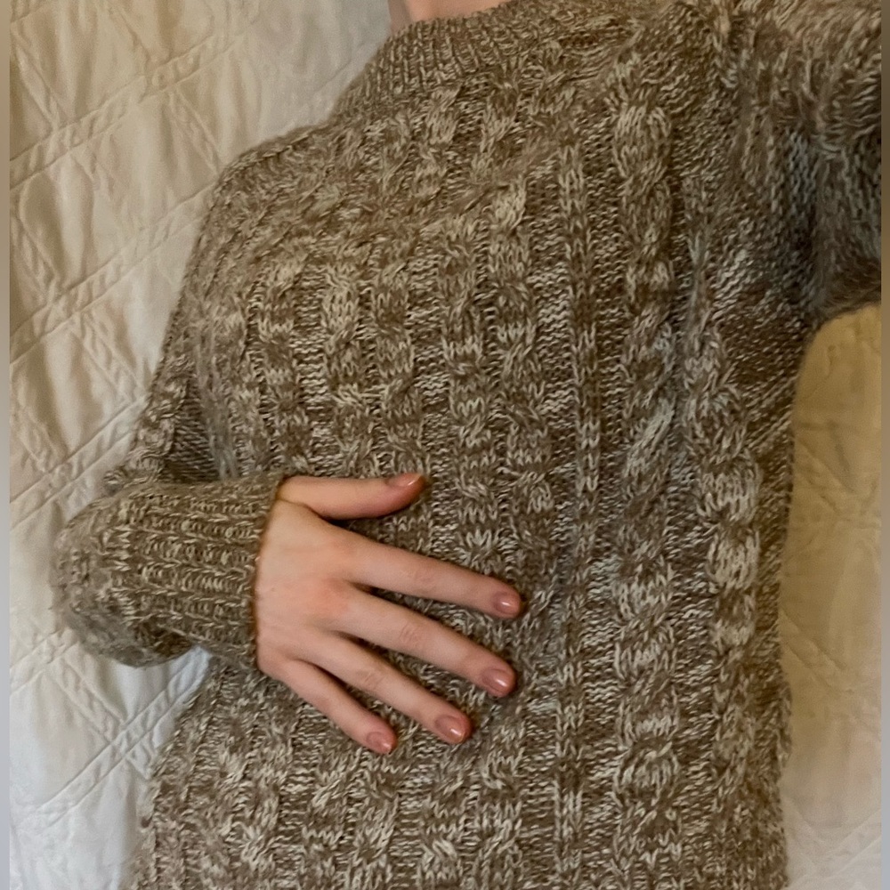 Vintage brown/tan knit sweater
